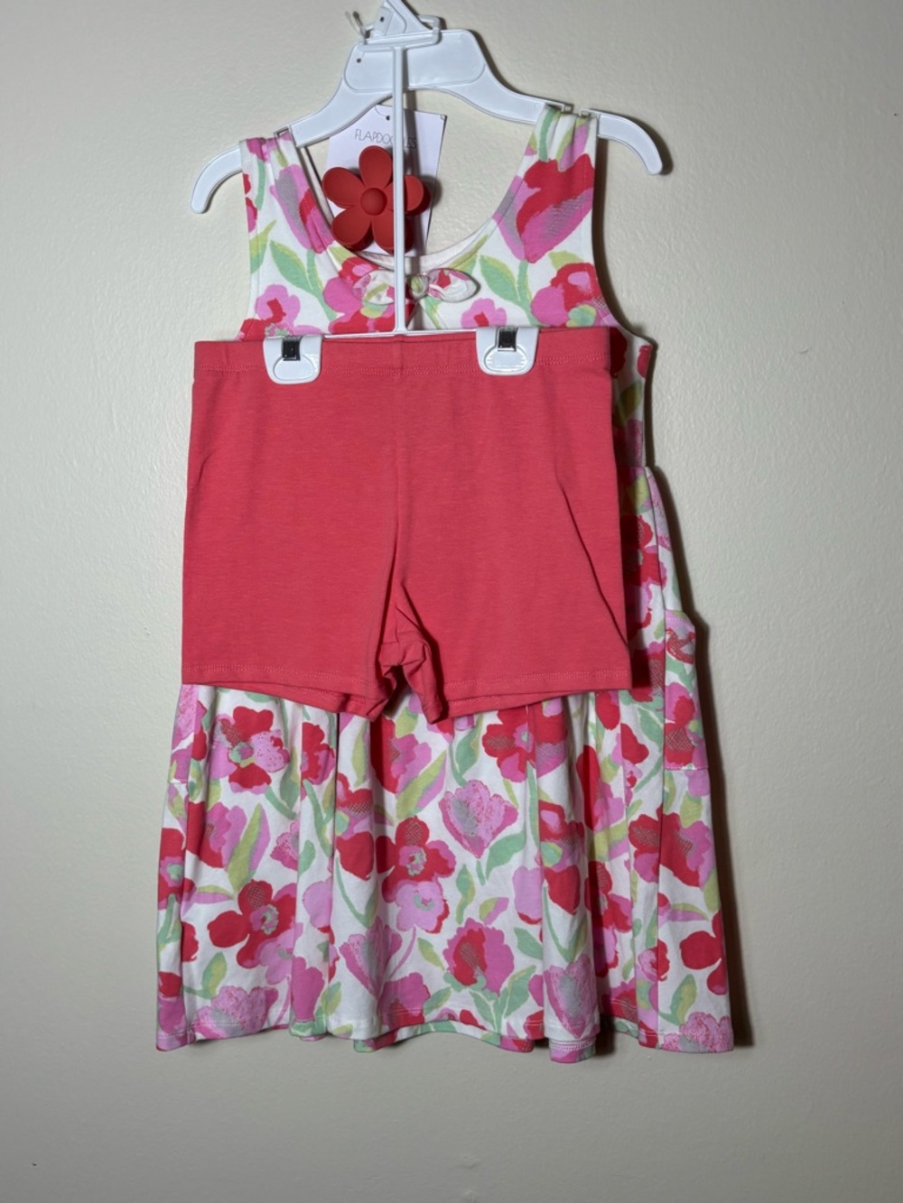NWT Flapdoodles Kids Summer Floral Pant Dress Set Summer Sz 8 - Picture 6 of 7